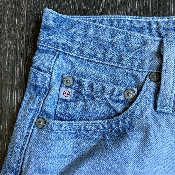 Ag Adriano Goldschmied Lt. Blue Size 24R Straight Leg - Picture 5 of 10